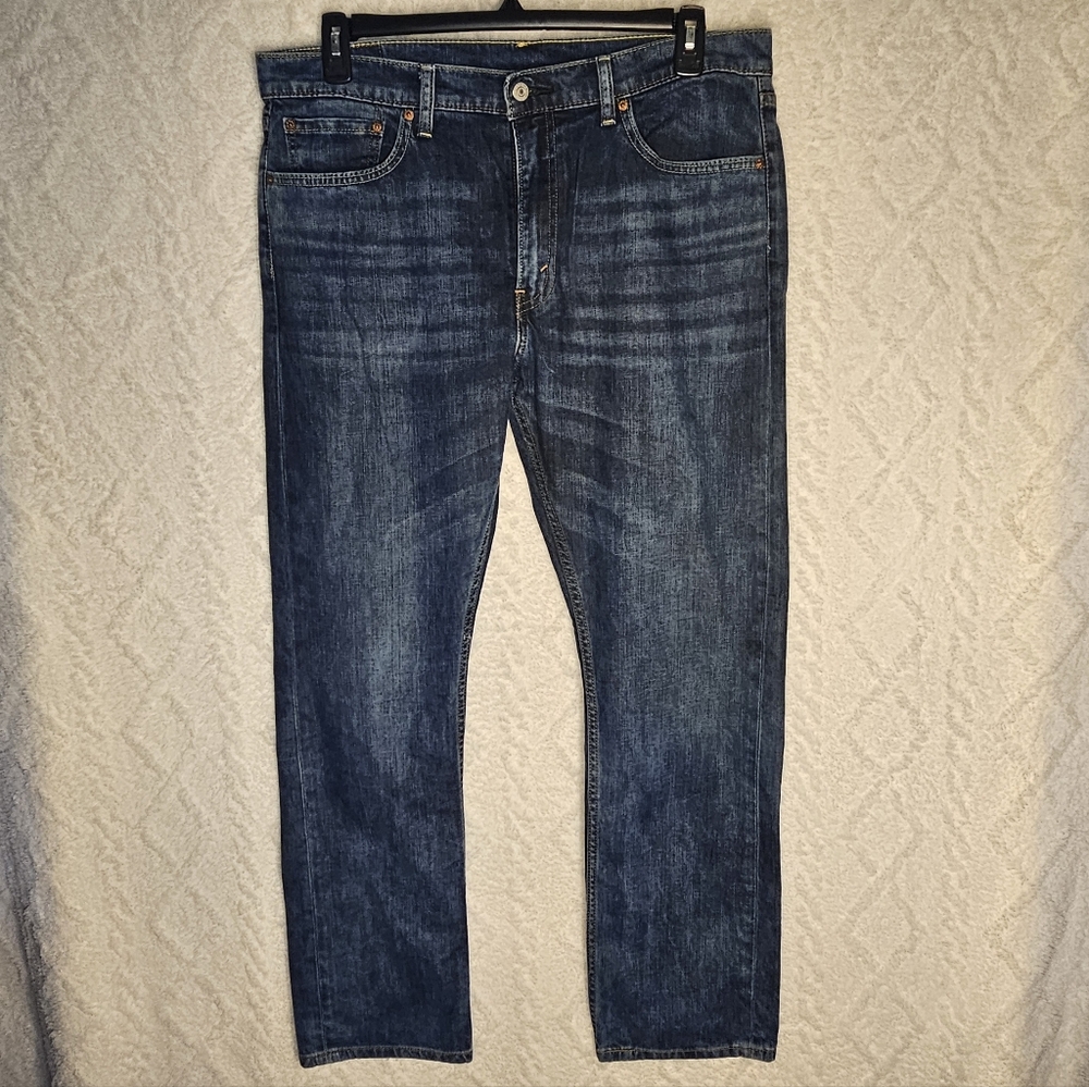 Levis 513 * Mens 36x32 * Straight Leg * Zip Fly * Medium Wash Denim
